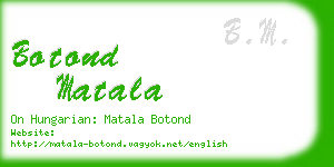 botond matala business card